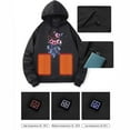 thumbnail image 5 of Gamivast Heated Hoodie for Men and Women Printed Multiple Heating Zones and 3-levels Hooded Pullover with Pocket USB Rechargeable Washable Long Sleeve Sweatshirts no Power Bank, 5 of 5