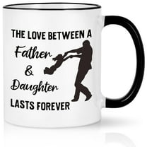 Gifts for Dad - Dad Coffee Mugs, Dad Gifts from Daughter, Father's Day Gifts from Daughter, Christmas Gifts, Birthday Gifts, Futtumy White 11 fl oz Coffee Mugs Ceramic Mug Tea Cup
