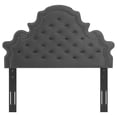 thumbnail image 4 of Diana Tufted Performance Velvet Full Queen Headboard Charcoal, 4 of 11