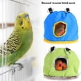 thumbnail image 6 of PureCasa Thick Cozy Bed Cushion, Pet Warm House Plush Bird Nest for Autumn Winter, Hamster Cage Hot Nest for Small Animal Hamster Parrot Hedgehog Squirrel, 1 Pack, L 6.7"x5.1"x8.3", Blue, 6 of 6