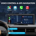 thumbnail image 4 of Wirels CarPlay Screen with 2K Dash Cam, 8.1" Portable Touchscreen Car Stereo with CarPlay & Android Auto, 1080P Backup Camera, Voice Control, Bluetooth, Mirror Link, GPS Navigation, 4 of 5