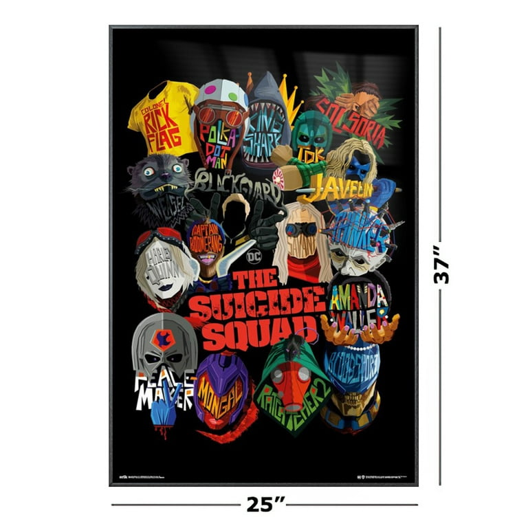The Suicide Squad - Movie Poster (Masks - Suicide Squad 2) (Size: 24 x 36)