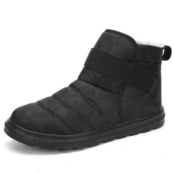 QTBIUQ Snow Boots Plus Velvet To Keep Warm Outdoor Cotton Shoes Skating  Shoes High-top Thickening To Keep Warm