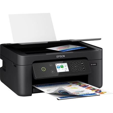 All-in-One Inkjet Printer - Sleek Black Design for Home & Office