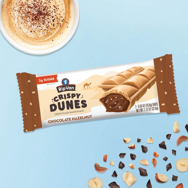 Rip Van Vegan Chocolate Hazelnut Wafer Sticks, Non-GMO, Prebiotic