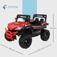 thumbnail image 4 of Carro Electrico Montable para Niños Baby Gaon 4x4 Todo Terreno Con Luces Estero Bluetooth y USB Doble Puerta Con Seguro Rojo, 4 of 5