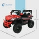thumbnail image 4 of Carro Electrico Montable para Niños Baby Gaon 4x4 Todo Terreno Con Luces Estero Bluetooth y USB Doble Puerta Con Seguro Rojo, 4 of 5