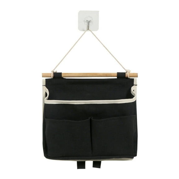 Yammee Practical Hanging Storage Basket Convenient Wall Organizer Bag Practical Hangings Pocket Fabric Closet Organisers Bag