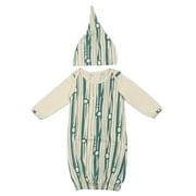 rudenlos 2pcs/Set Baby Infant Stripes Pattern Long Sleeve Sleeping Bag+Hat (100cm)-173076.04