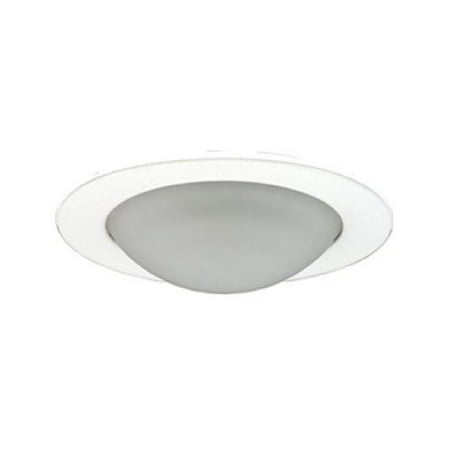 

Aperture Low Voltage Trim Recessed Light Frosted Opal Dome For Shower White Finish 3 in.