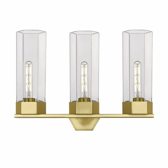 Innovations Lighting - Claverack - 3 Light Bath Vanity In Art Deco Style-16.13