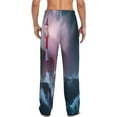 thumbnail image 3 of Daiia Men'S Lighthouse Waves Torrential Rain Pants,Bottoms Sleep Lounge,Pajama Pants,Pj Bottoms Drawstring And Pockets-Xx-Large, 3 of 9