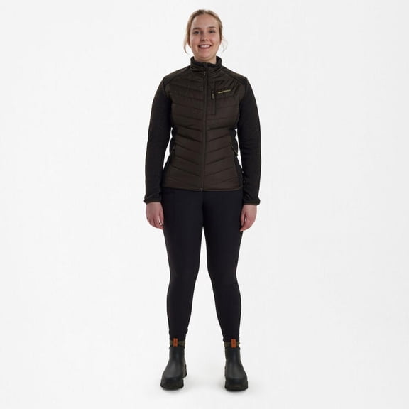 Deerhunter Lady Caroline Padded Jacket - Brown leaf C46 Brown
