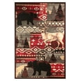 thumbnail image 1 of Furnish My Place Wildlife Accent Rug - 5 ft. x 8 ft., Multicolor, Indoor Area Rug with Pine Tree, Bear Print, Jute Backing, 1 of 9