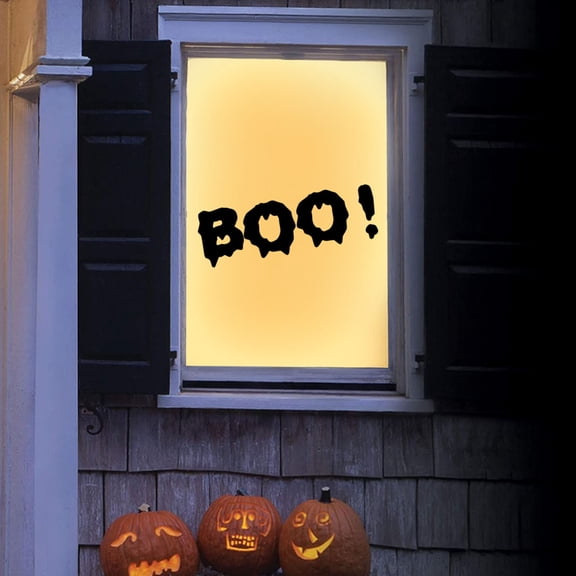 BOBOMOTI Halloween Window Clings, Halloween Ghost Window Stickers, Scary Halloween Party Decorations Clearance