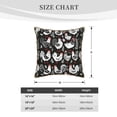 thumbnail image 4 of Fotbe Laying Hens And Roosters Pattern Velvet Decorative Throw Pillow Covers with Elegant Piping, Soft Plush Cushion Cover for Sofa, Bed, Car, Office-20"x20", 4 of 8