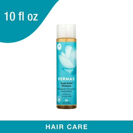 Derma E Scalp Dandruff Relief Daily Shampoo with Aloe Vera & Menthol, 10 fl oz