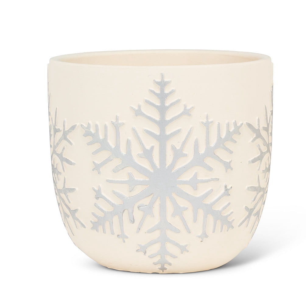 Snowflake Mat Pot Large Emboss Snowflake Planter - Walmart.com