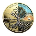 thumbnail image 3 of Rirozkan Commemorative Coin, Gold Plated Peace Memorial Challenge Coin, Collectible Medallion, Gift for History Buff, Pocket Token for War Veteran, Patriotic Souvenir Keepsake, 3 of 8