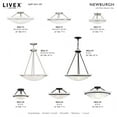 thumbnail image 3 of Livex Lighting - Newburgh - 3 Light Semi-Flush Mount In Transitional Style-7, 3 of 13