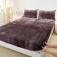 thumbnail image 3 of Homewish Ink Painting Twin Sheet Sets,Red Brown Twin Fitted Sheet,Abstract Splash Ink Flat Sheet For Men Women,Breathable Home Decor,3-Piece, 3 of 7