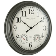 Better Homes & Gardens 15.5 Quartz Traditional Indoor, Outdoor Wall Clocks