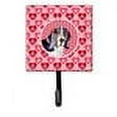 thumbnail image 2 of Carolines Treasures LH9147SH4 Basset Hound Hearts Love and Valentines Day Portrait Leash or Key Holder Single Hook, 2 of 2