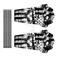 thumbnail image 1 of Wosthever 1 par de guardabarros de plástico para bicicleta de montaña, guardabarros para Dirtboard, piezas decorativas para ciclismo, tipo 1 Ciclismo Cabeza de calavera Wosthever OD000764-06, 1 of 6