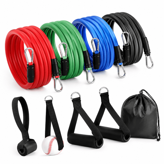 Baseball Resistance Bands 4pitchinger With Interchangeable Grips