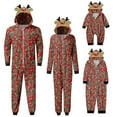 thumbnail image 1 of Pijamas navideños familiares a juego Fiomva Holiday, pijamas navideños de alce para parejas y niños, ropa de dormir para bebés, 1 of 8