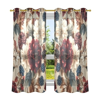 Vaporwave Sunset Blackout Curtains - 2 Panels, 42x63 Inches, Thermal Insulated, Grommet Top, Patterned Room Darkening Drapes