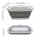 thumbnail image 3 of SAMMART Cesta plegable de plástico para la colada de 42 L (11 galones) – Contenedor/organizador de almacenamiento plegable – Cesta/cesta para ahorrar espacio (1, blanco/gris), 3 of 5