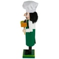 thumbnail image 3 of Northlight 14" Green and White Wooden Christmas Nutcracker Pizza Maker, 3 of 5
