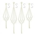 thumbnail image 1 of Cestas Colgantes para Macetas, Paquete de 4 Colgadores Macramé Cuerda AlgodóN con - 80 Cm y 100, 1 of 5