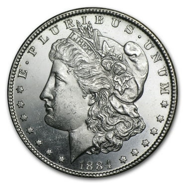 U.S. Mint 1884-CC Morgan Dollar, Brilliant Uncirculated, Precious Metals, .7734 oz Silver, .900
