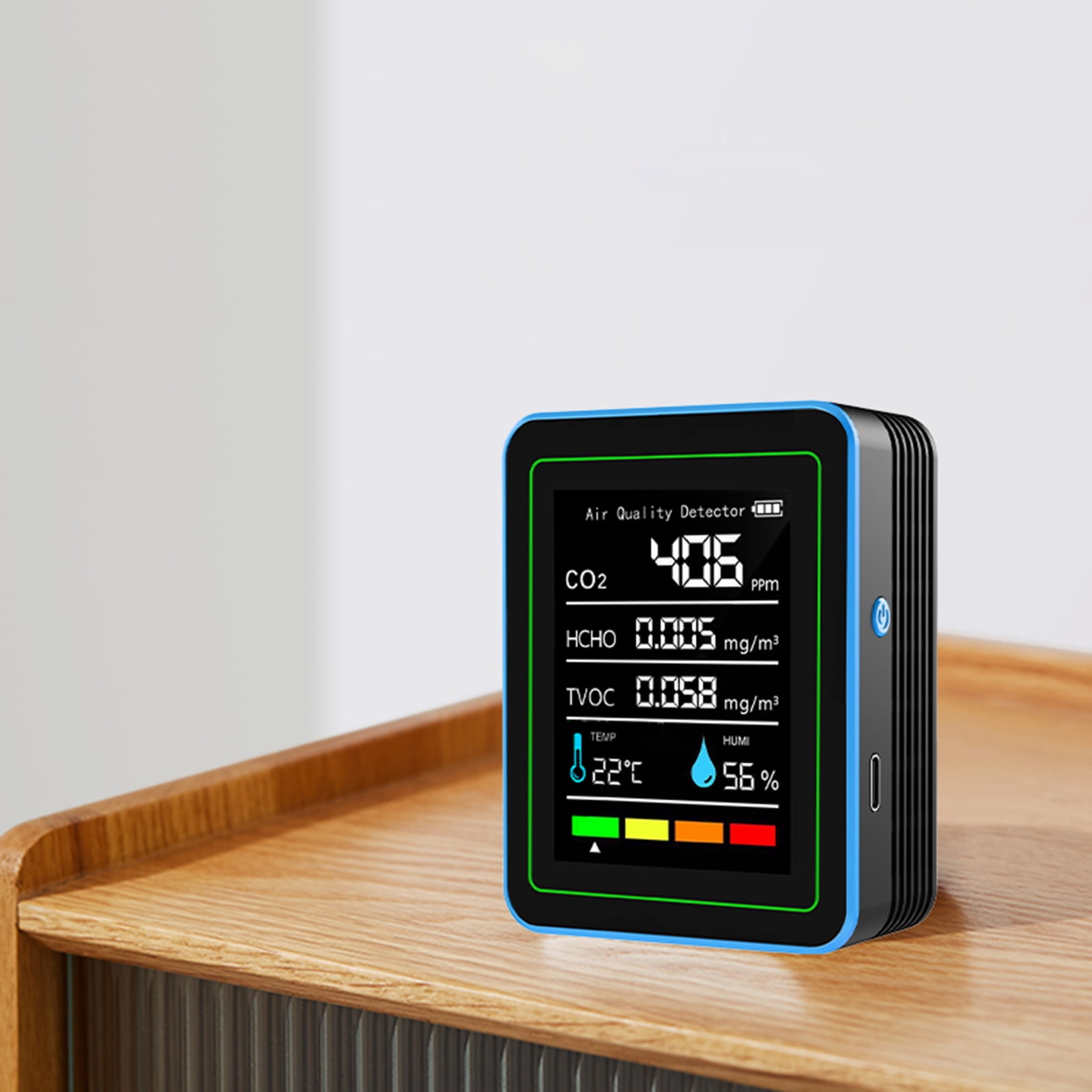 Air Quality Monitors Indoor Portable PM2.5 Temperature Humidity Detector for Home Office School Air Quality Tester