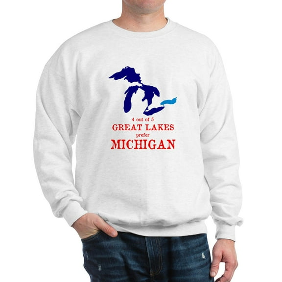 CafePress - 4 Out Of 5 Great Lakes Sweatshirt - Crew Neck Sweatshirt