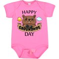 thumbnail image 3 of Inktastic Happy Groundhog Day Cute Boys or Girls Baby Bodysuit, 3 of 5