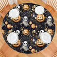 thumbnail image 2 of Nightmare Before Christmas Halloween Pattern Round Fitted Tablecloth with Elastic Edge,Dining Table Cover Waterproof,Outdoor Round Tablecloth for Camping,Dining,Indoor and Outdoor, 2 of 7