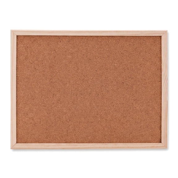 Cork Board – (15.7x11.8 in) Wooden Frame Bulletin Board for Wall, Natural Cork Surface, Indoor Use Only