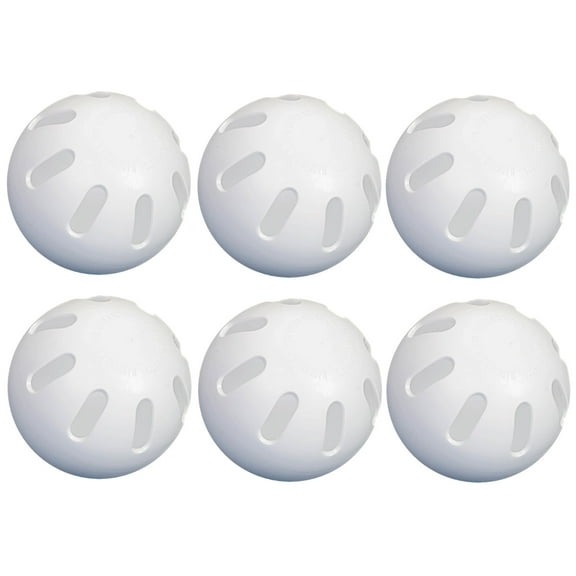 6-PACK - Wiffle Ball - Plastic Baseball - Individually Boxed