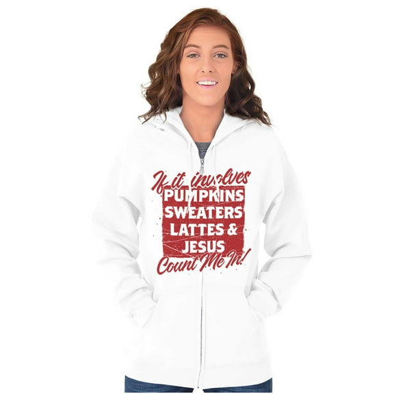 PSL and Jesus Sweater Weather Women Plus Size Zipper Hoodie Brisco Brands 2X