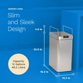 thumbnail image 4 of hOmeLabs 13 Gallon Stainless Steel Garbage Can with Touchless Motion Sensor and AC Adapter, 4 of 7