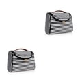 thumbnail image 2 of fastboy Large Capacity Cosmetic Storage Bag - Store All Makeup In One Place Choose Multiple Colors Black  white stripe 2Set, 2 of 6