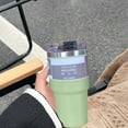 thumbnail image 6 of 30oz Stainless Steel Car Mug Thermal Insulated Coffee Tumbler Large Capacity Travel Mug for Hot Cold Beverages 890ml, 6 of 8