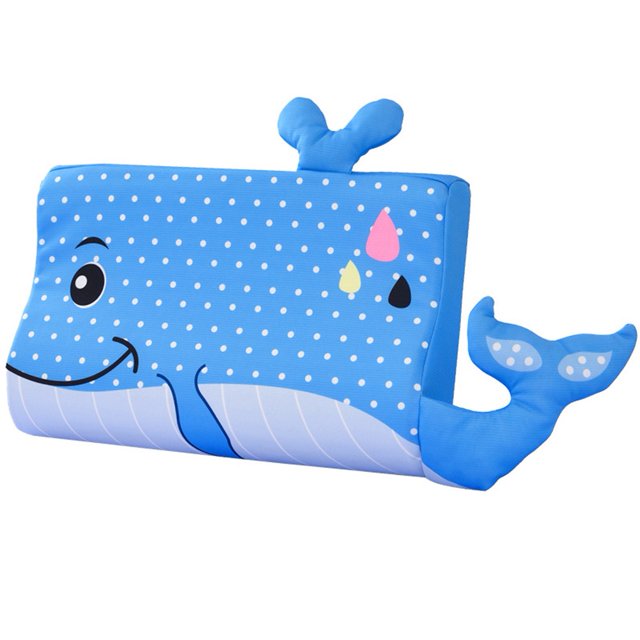 Almohada ergonómica de dibujos animados Soporte de cuello mejorado Almohada transpirable y fresca para viajar
