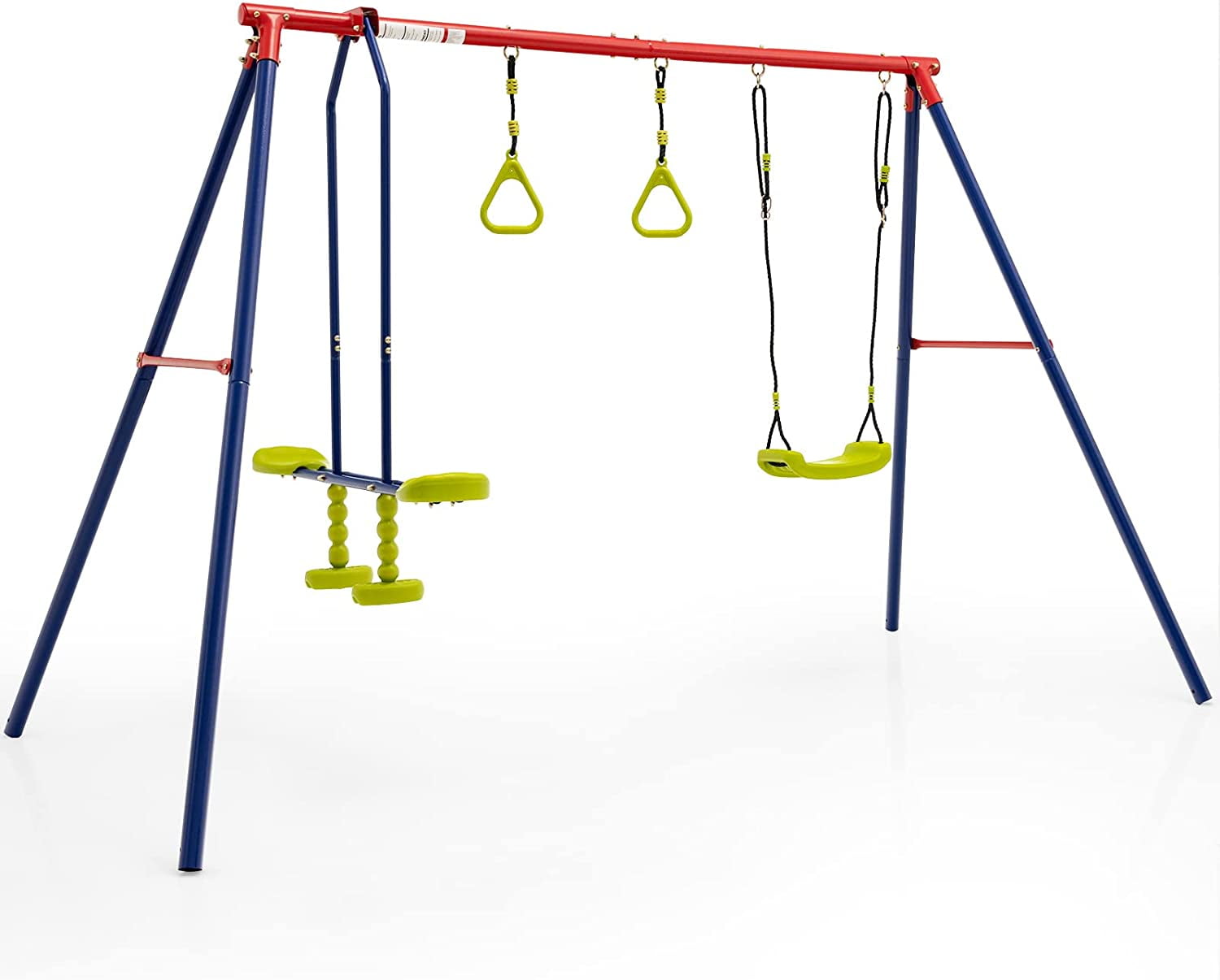 OLAKIDS Swing Sets for Backyard, Outdoor 3 in 1 AFrame Heavy Duty