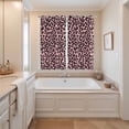 thumbnail image 3 of Curtains 63 Inch Length 2 Panels, Pink Black Grommets Window Treatment Curtain, Elegant Modern Abstract Art Luxury Thermal Curtains Drapes for Living Room/Bathroom, 3 of 9