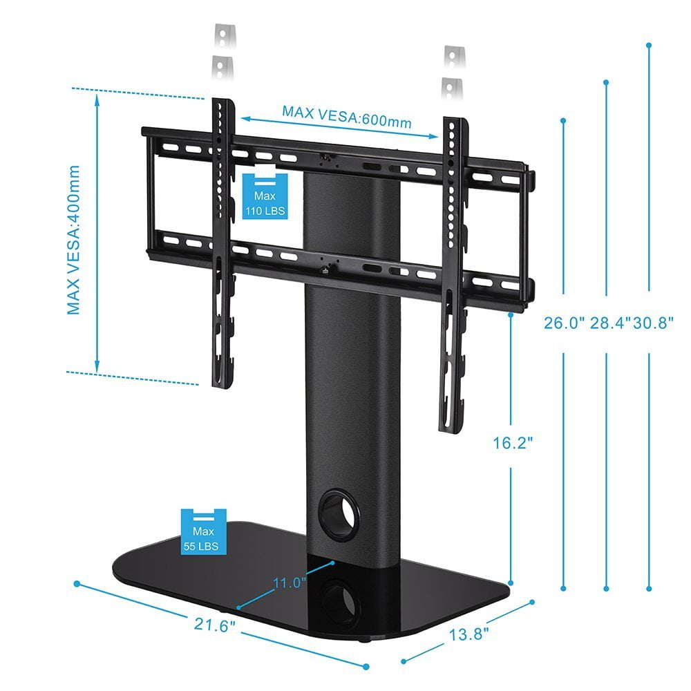 FITUEYES Universal Swivel TV Stand with Mount for 32 40 45 ...