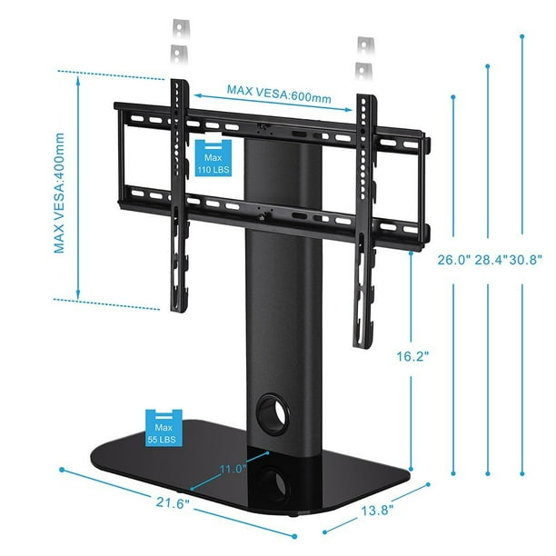 FITUEYES Universal Swivel TV Stand with Mount for 32 40 45 50 55 inch
